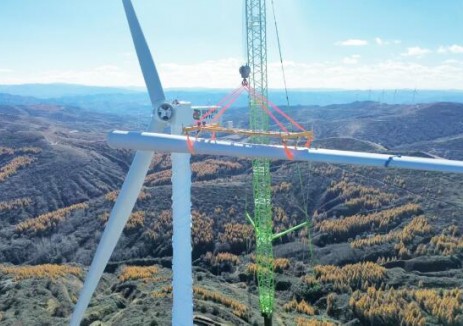 國家電投<em>山西公司</em>晉北分公司平魯120兆瓦風(fēng)電項目完成首吊