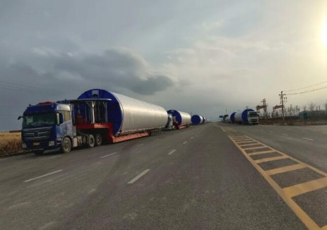 新疆塔城额敏国家电投二期风电场二标段塔筒顺利完成发货