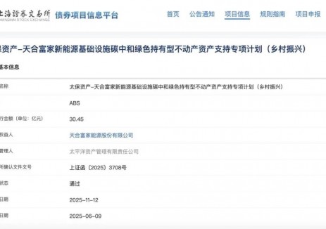 光伏行业首单持有型不动产ABS获批
