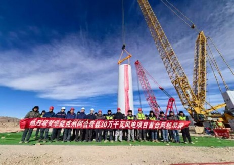 新疆克州阿合奇縣30萬千瓦風電項目建設取得重要<em>突破</em>