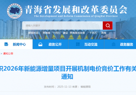最低0.15元/千瓦時！青海啟動2026年增量新<em>能源</em>項目機制電價競價