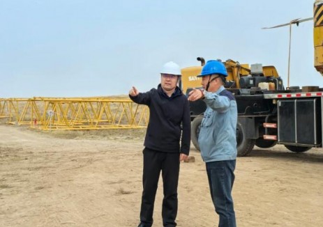 内蒙古乌兰察布丰镇30MW分散式风电项目塔筒法兰隐患治理工程机组吊装工作圆满完成