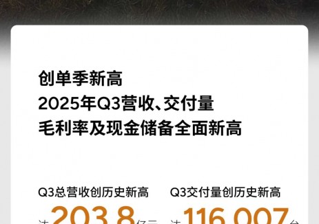 小鹏发布第三季度财报：营收、交付量、毛利率、现金储备、研发投入再创历史新高