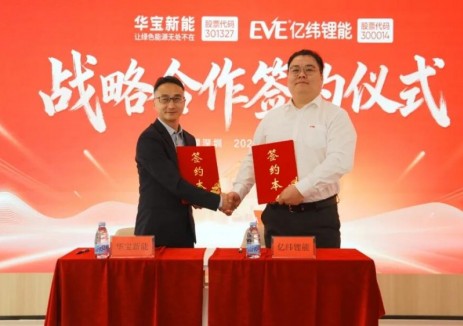 华宝新能携手亿纬锂能 共拓固态电池产业化新篇章