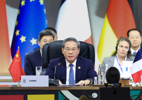 李强总理二十国峰会发言：加强绿色能源合作，促进产品技术自由流通应用
