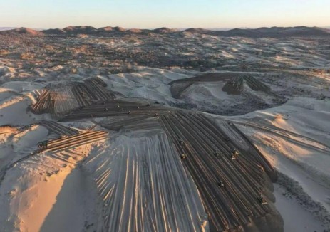 内蒙古翁牛特旗50万千瓦光伏项目向主要工程节点发起总攻