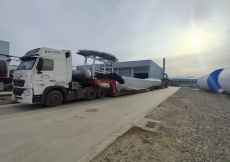 陜西榆林武家莊項目首套塔筒順利發貨