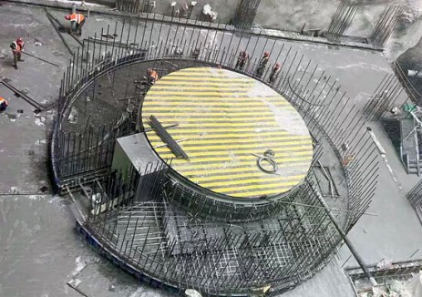 国网新源山东泰安二期抽蓄电站2号机组蜗壳层混凝土浇筑完成