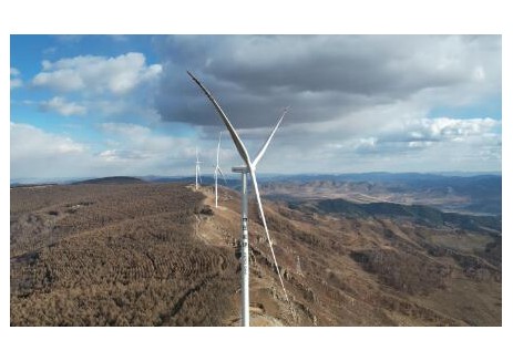 中国能建浙江火电EPC总承包的围场北梁10万千瓦风储一体化发电项目全容量并网