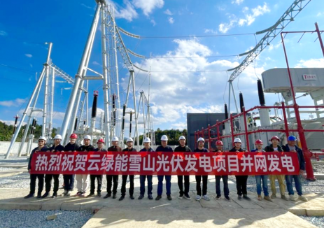 绿能集团云南雪山镇10万千瓦茶光互补项目成功并网