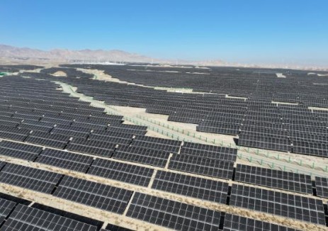 景泰上沙沃富民光伏项目并网发电