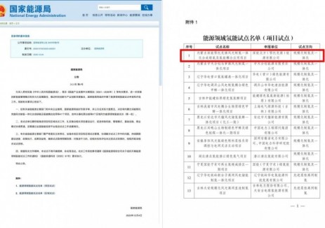 深能北控一内蒙古绿氢项目入选国家能源局氢能项目试点名单