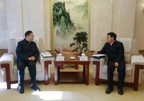 廖家生会见四川洪雅县委书记周代军,在固废处置、污水处理等方面深化合作