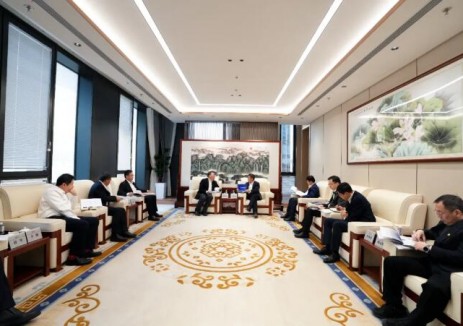 羅必雄與思源電氣董事長兼總經理董增平會談