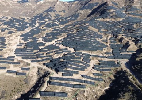 中电建山西怀仁100兆瓦光伏发电项目首批并网发电