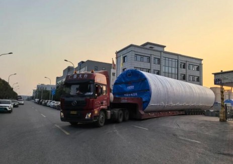 大唐重庆巫溪二期风电项目首套塔筒顺利发货