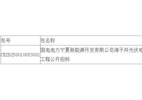 中标 | 宁夏翰和建设工程有限公司中标国家能源集团光伏电站平单轴及支架改造工程