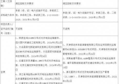 中标 | 天津新能实创科技有限公司拟中标国家能源集团31.313MW光伏运维项目