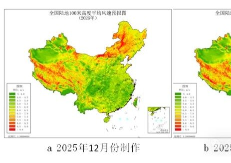 2026年中国风能太阳能资源变化趋势预测(滚动)