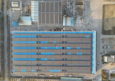 黄河光伏山东某分布式工商业光伏项目成功并网发电