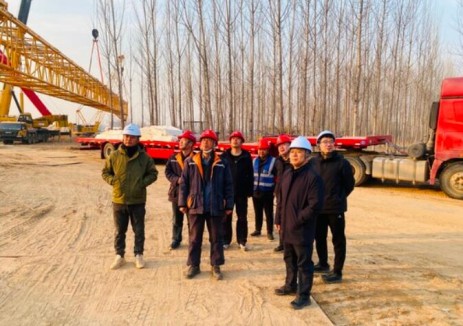 中国电建吉林院总经理孙玉龙赴河北省邢台市新河风电项目现场检查指导工作