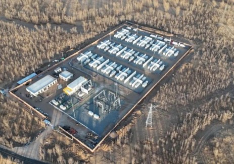 内蒙古通辽市奈曼旗胜应变赣蒙100兆瓦/400兆瓦时电网侧储能示范项目并网成功