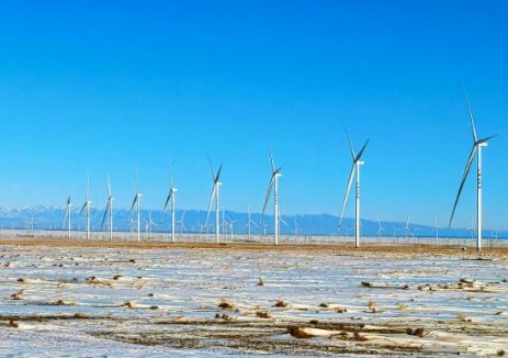 陕投木垒40万千瓦风电项目全容量并网发电