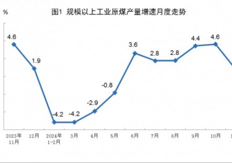 2025年11月份能源生产情况