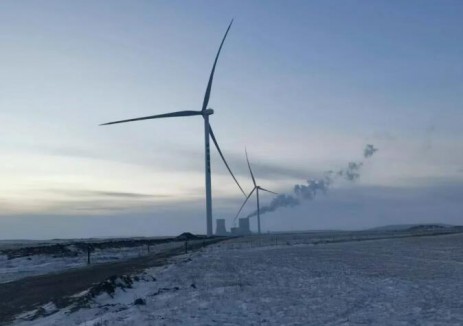 迎寒而上輸“綠”電！內蒙古自治區白音華70MW風電項目并網發電