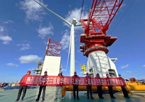 “三航造”華能山東L場址海上風電項目一標段工程主體工程完工
