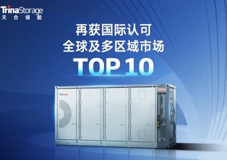 全球及多区域市场领先 | 天合储能荣登S&P Global 2025电池储能系统集成商TOP10榜单