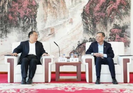 倪真與中智集團黨委書記、董事長卜玉龍會談