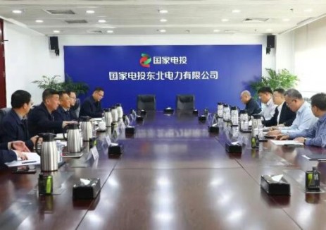 王明策与工程公司（山东院）党委书记、董事长刘兴义会谈