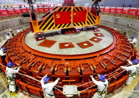 大唐甘孜公司黄金坪水电站4号机组转子顺利“归家”