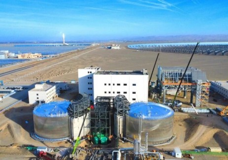 国家能源集团甘肃敦煌100MW光热项目熔盐储罐安装工程圆满收官