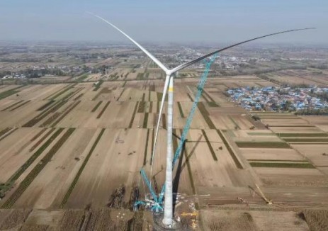 捷報！山東省菏澤市曹縣風電項目首批風機“體檢”順利通過
