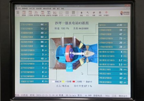四川乐山市金口河沙坪一级水电站3号机组正式投入运行​