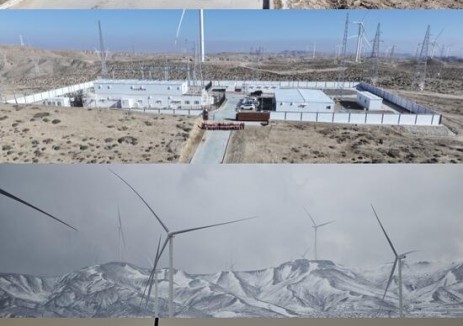 甘肃白银靖远100兆瓦风电项目全容量并网发电