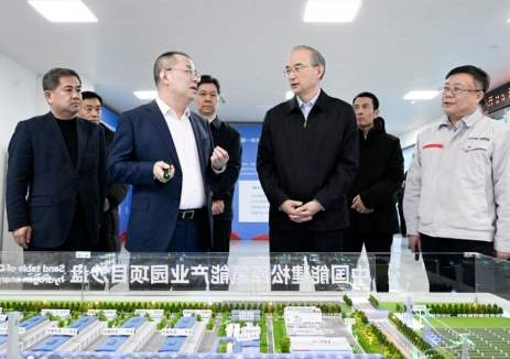 吉林省委书记黄强到中能建松原氢能产业园（绿色氢氨醇一体化）项目调研