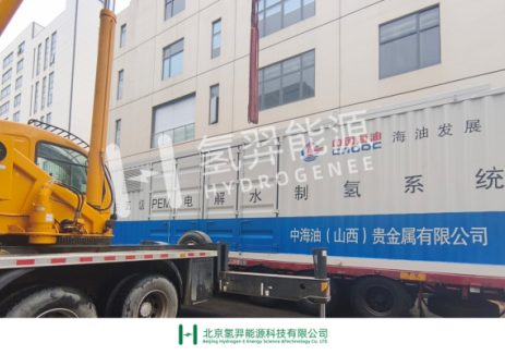氢羿能源兆瓦级PEM制氢集装箱系统顺利出货