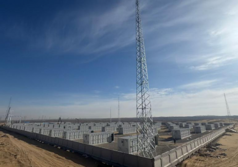 内蒙古鄂尔多斯谷山梁100MW/400MWh电网侧独立储能示范项目顺利完成“三充三放”测试