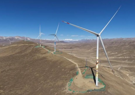 華電尼木100兆瓦風電項目并網發電