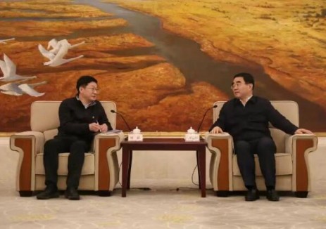 大唐山東公司林躍、梁金明拜會東營市委書記滿慎剛