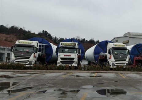 湖南永州双牌打鼓坪二期塔筒项目圆满交付