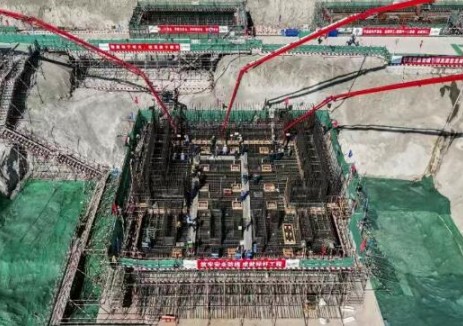 太平岭核电二期工程4号常规岛首次混凝土浇筑启动