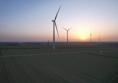 中机国际总承包故城风电项目全容量并网发电