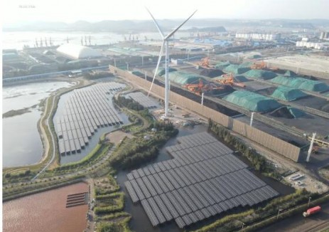 北部湾港防城港渔澫港区首个分散式风电项目成功并网发电