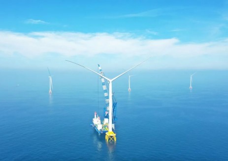 深海逐风!我国在建最深海上风电项目首批并网