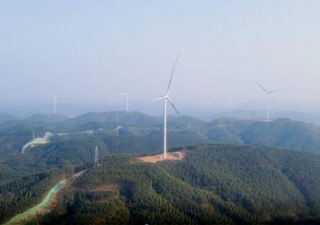 中国能建中电工程华东院总承包的广西樟木风电场项目第二次并网圆满成功