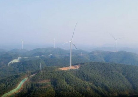 华东院总承包的广西樟木风电场项目第二次并网圆满成功